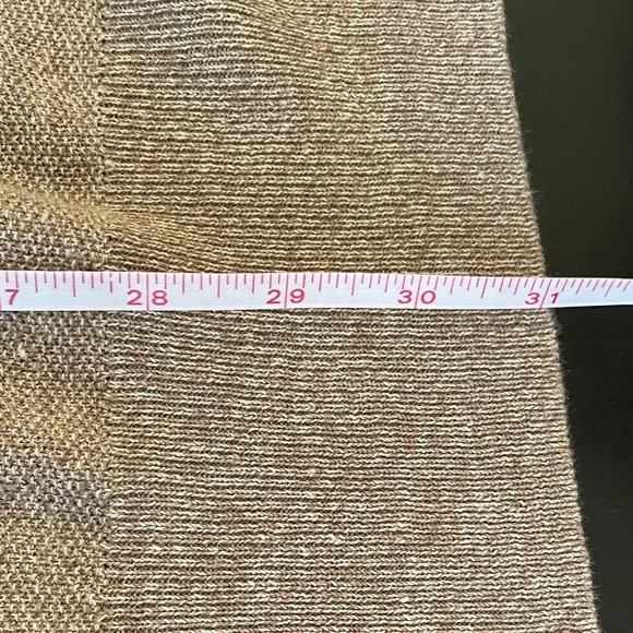 Eileen Fisher Organic Linen Cotton Long Open Cardigan Cocoa Cream XL - Picture 10 of 10